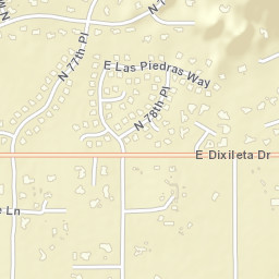 Dixileta Verde Arizona Street Map