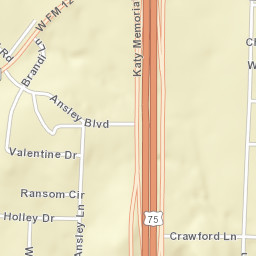 458-568 Katy Memorial Expressway, Denison Street Map