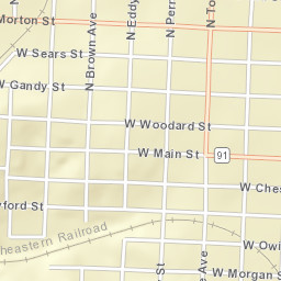 407 South Scullin Avenue, Denison, TX Street Map