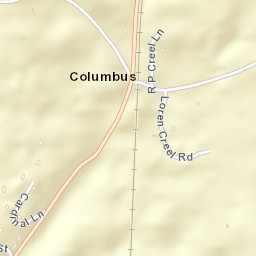 Columbus Alabama Street Map