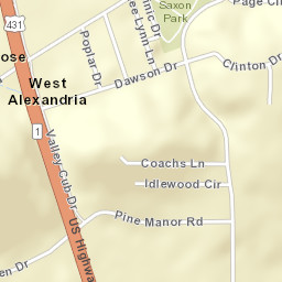 Melrose Alabama Street Map
