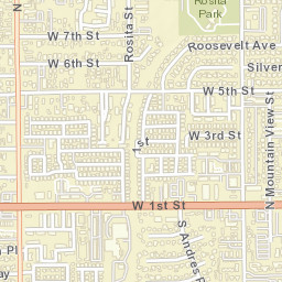 The Gables California Street Map