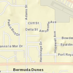 Bermuda Dunes California Street Map
