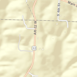 Saratoga Arkansas Street Map