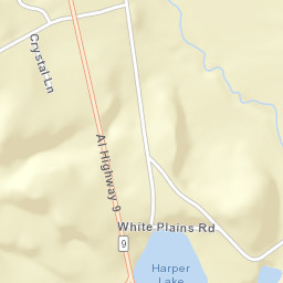 White Plains Alabama Street Map