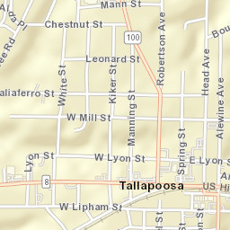 155-171 Robertson Avenue Tallapoosa GA Street Map