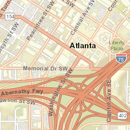 Atlanta, Georgia Street Map