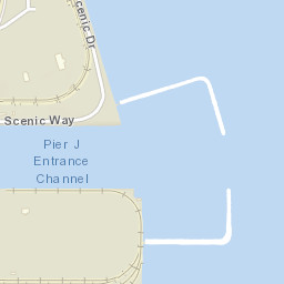S Harbor Scenic Dr, Long Beach, CA Street Map