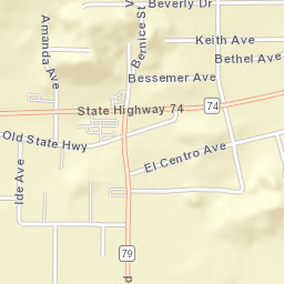 Valley Vista California Street Map