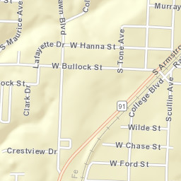 1801 South Maurice Avenue, Denison, TX Street Map