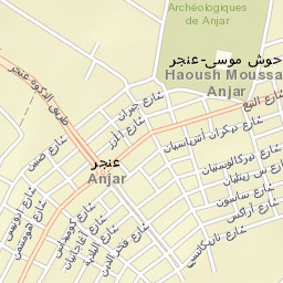 Aanjar Street Map