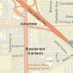 Boulevard Gardens California Street Map