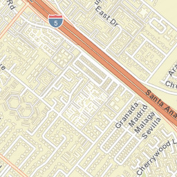 Villa Valencia California Street Map