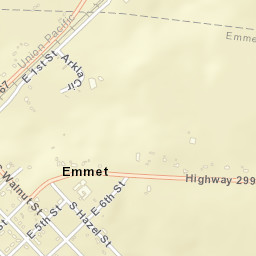 Emmet Arkansas Street Map