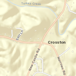 Crosston Alabama Street Map