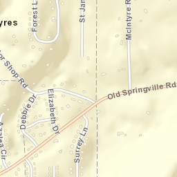 Ayres Estates Alabama Street Map