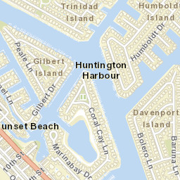 Sunset Beach California Street Map