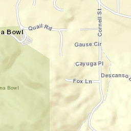 Ramona Bowl California Street Map