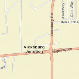 Vicksburg Junction Arizona Street Map