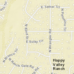 Happy Valley Ranch Arizona Street Map