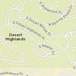 Desert Highlands Arizona Street Map