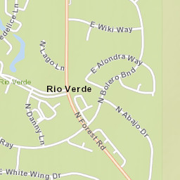 Rio Verde Arizona Street Map
