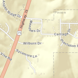 Carriage Hills Alabama Street Map
