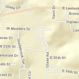 Hillcrest Alabama Street Map
