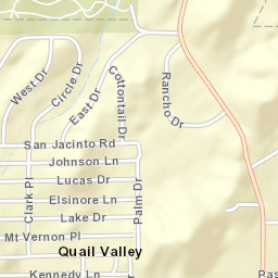 Quail Valley California Street Map
