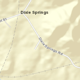 Dixie Springs Alabama Street Map
