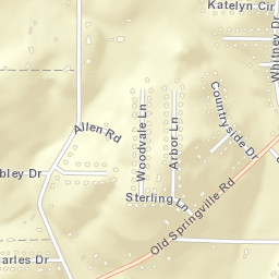 Confederate Estates Alabama Street Map