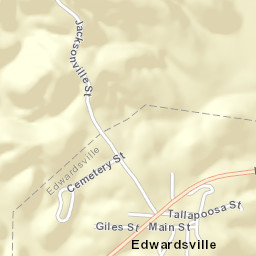 Edwardsville Alabama Street Map