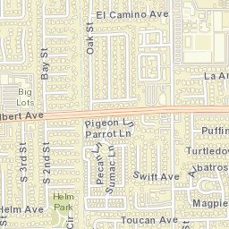 Talbert California Street Map