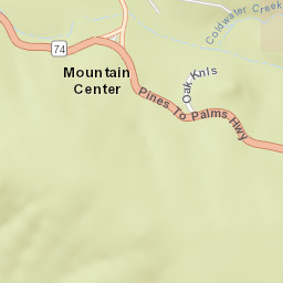 Mountain Center California Street Map