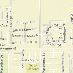 Sunnyside Estates California Street Map