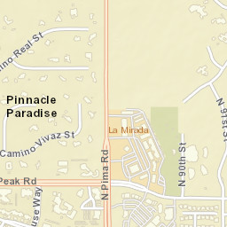 Pinnacle Paradise Arizona Street Map