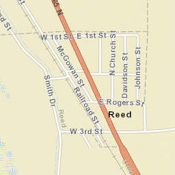 Reed Arkansas Street Map