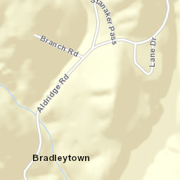 Bradleytown Alabama Street Map