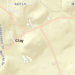 Clay Alabama Street Map