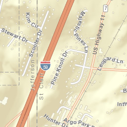 Misty Pines Alabama Street Map