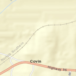 Covin Alabama Street Map