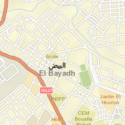 El Bayadh Street Map