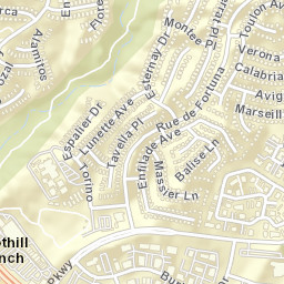 Foothill Ranch California Street Map