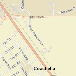 Coachella California Street Map