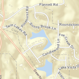 Candlewood Lakes Alabama Street Map