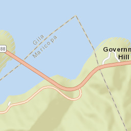 Highway 188, Tonto National Forest, Roosevelt, AZ  Street Map