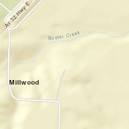 Millwood Arkansas Street Map