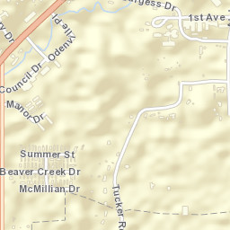 Odenville Alabama Street Map