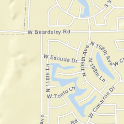 10950-10960 West Tonto Lane Sun City AZ Street Map