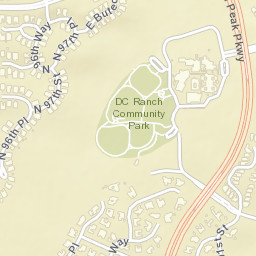 DC Ranch Arizona Street Map